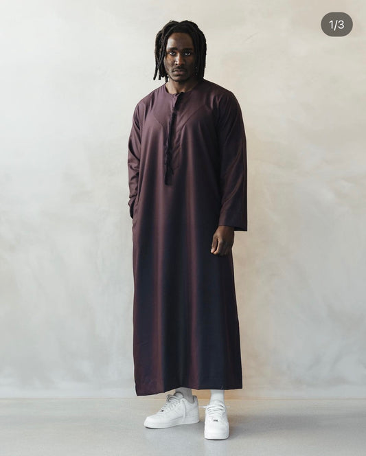 Burgundy Omani/Emirati thobes