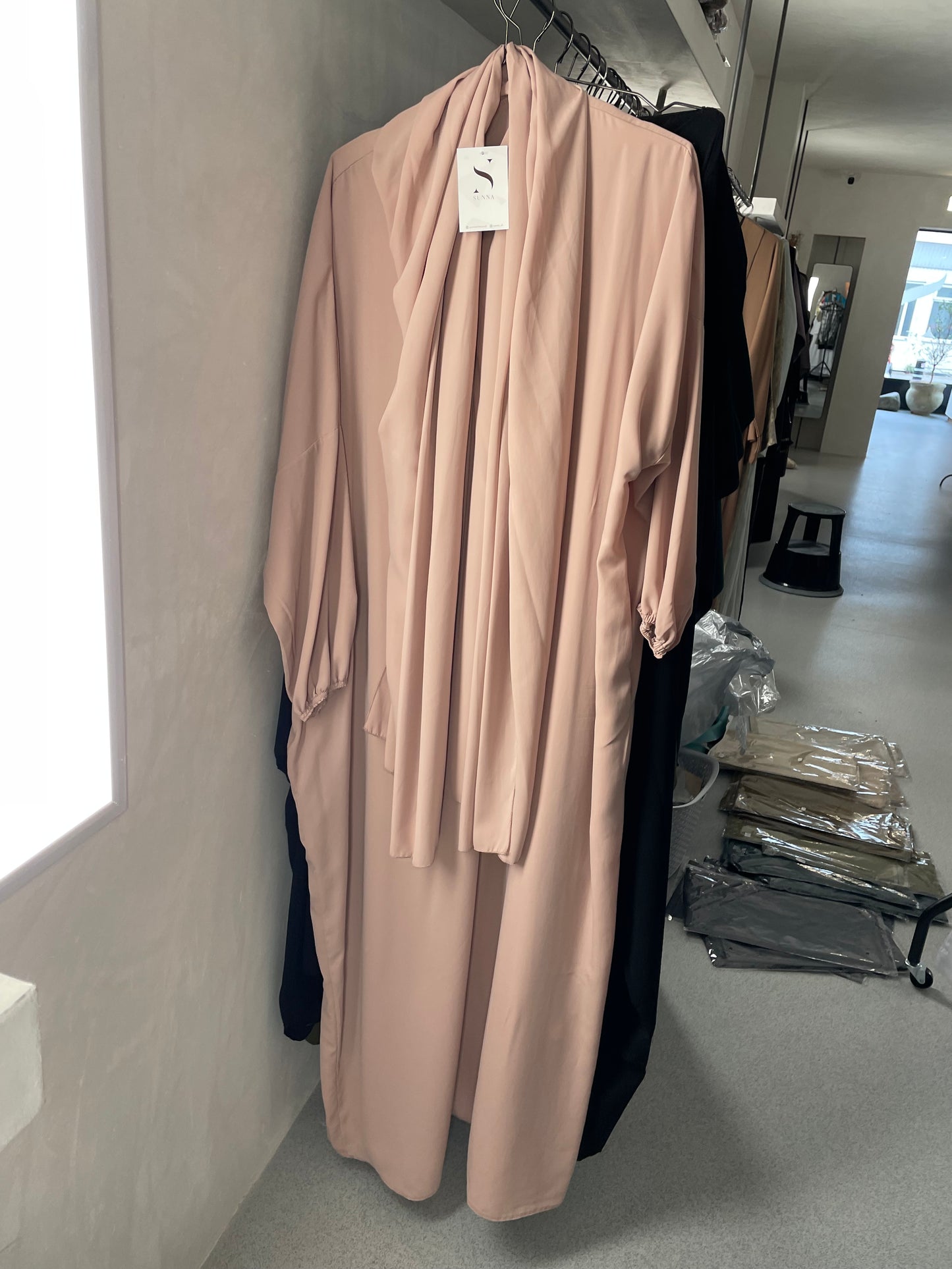 Mink instant hijab abaya